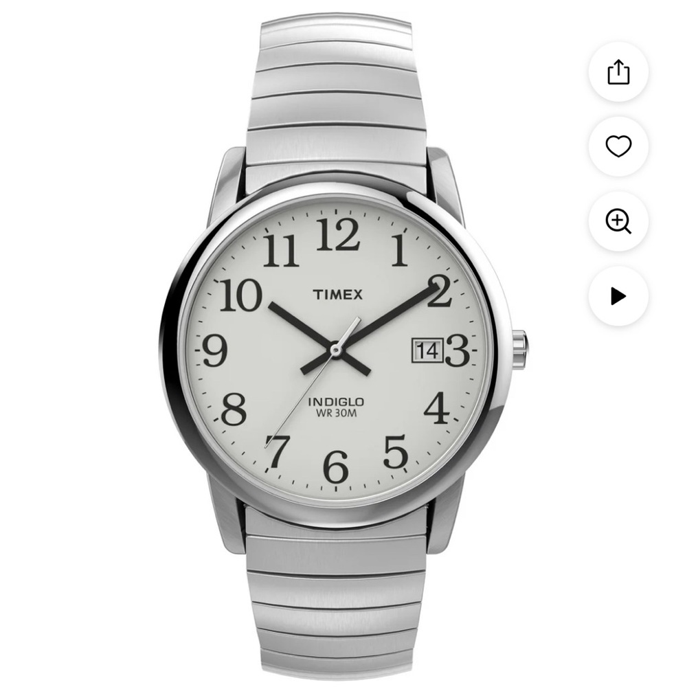 Timex Silver Timepiece with Cream Dial